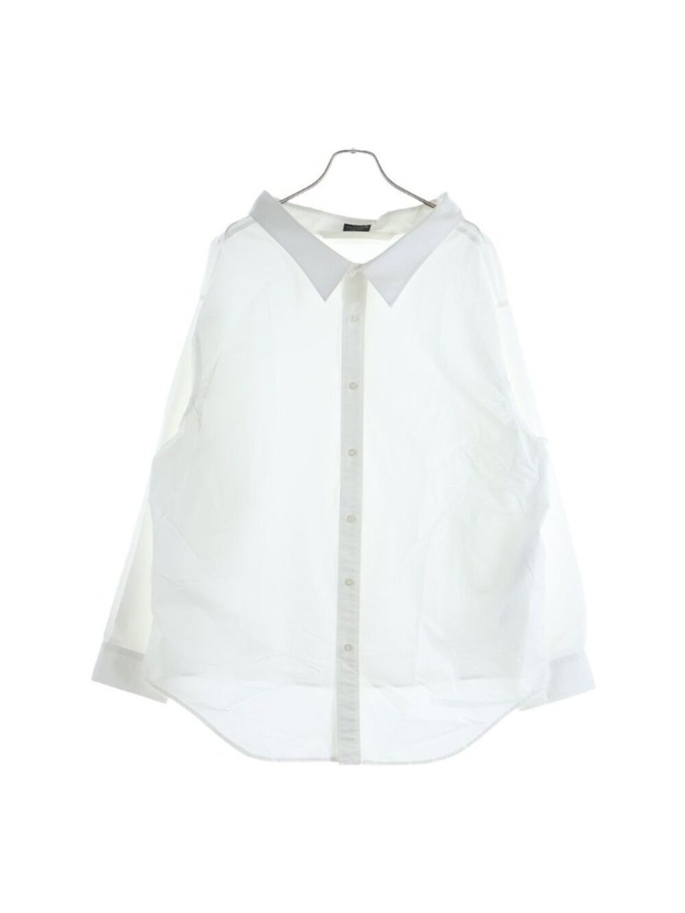 Balenciaga Oversized Off Shoulder Cotton Poplin Shirt Long Pickpocket